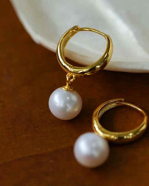 9-10mm Freshwater Pearl Drop Earrings - House Of Pearls